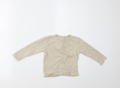 Marks & Spencer Baby Beige   Basic T-Shirt Size 12-18 Months