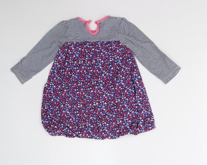 George Girls Multicoloured Striped  T-Shirt Dress  Size 18-24 Months