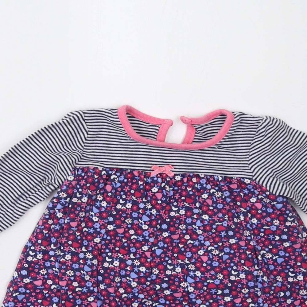 George Girls Multicoloured Striped  T-Shirt Dress  Size 18-24 Months