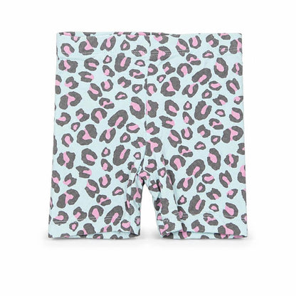 Front view of Studio girls’ multicoloured animal print sweatpants leggings, size 12-18, months