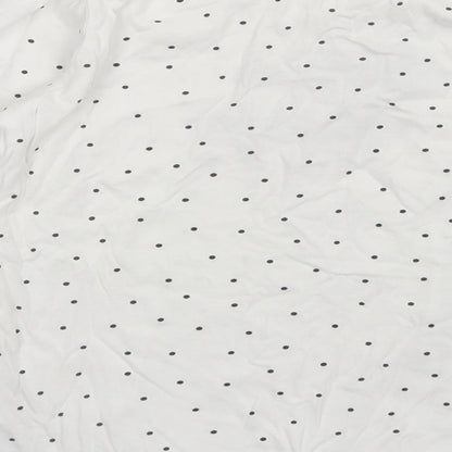 Primark Girls White Polka Dot  Basic T-Shirt Size 9-10 Years