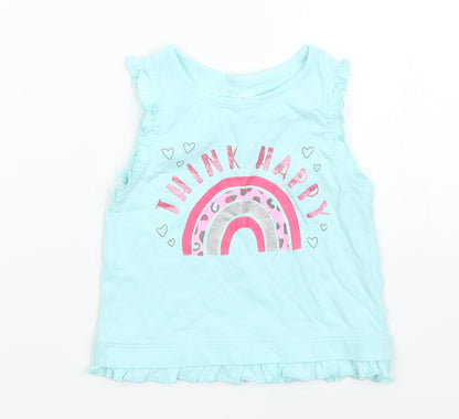 Studio Girls Blue   Basic Tank Size 12-18 Months