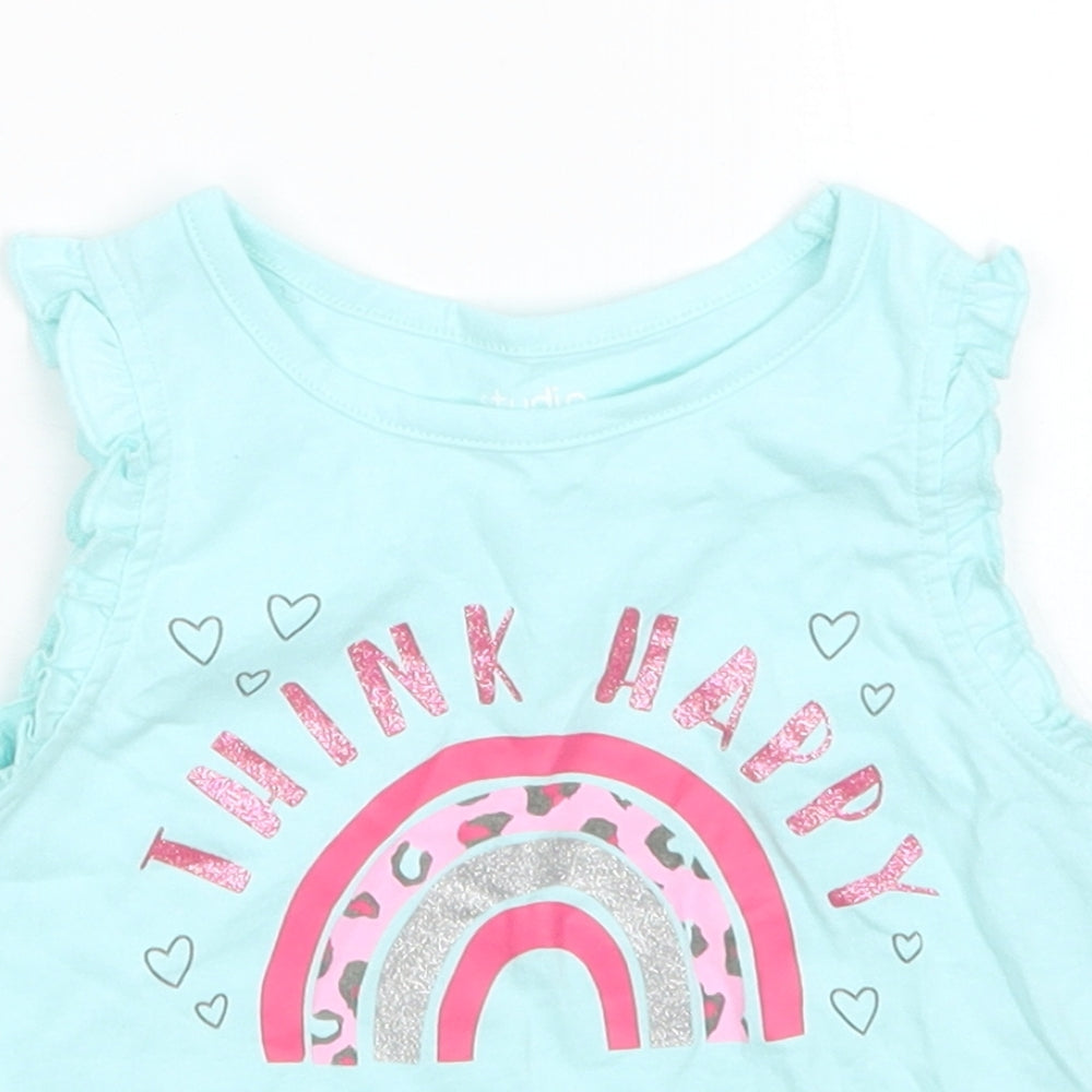Studio Girls Blue   Basic Tank Size 12-18 Months