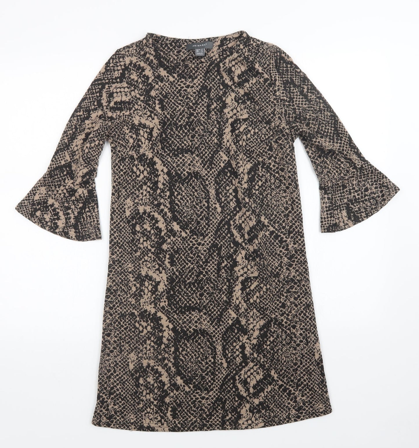 Primark Womens Multicoloured Animal Print  T-Shirt Dress  Size 4