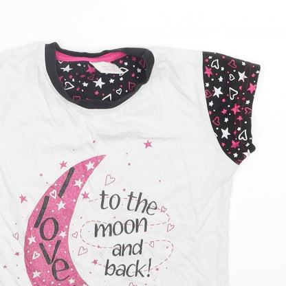 Pyjamas.com Girls White   Top Pyjama Top Size 6-7 Years