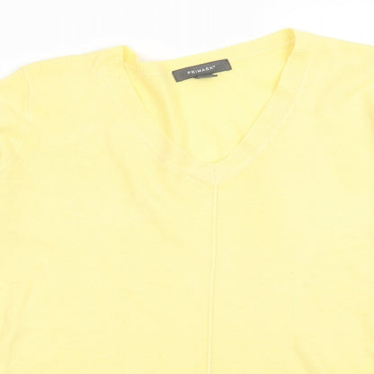 Primark Womens Yellow   Pullover Jumper Size 8