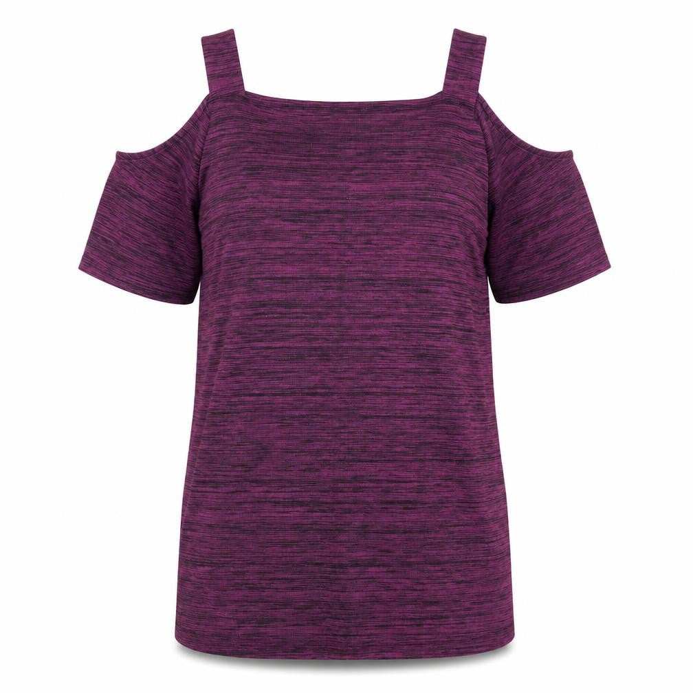 Womens UK Size 14 So Fabulous Purple Basic Blouse