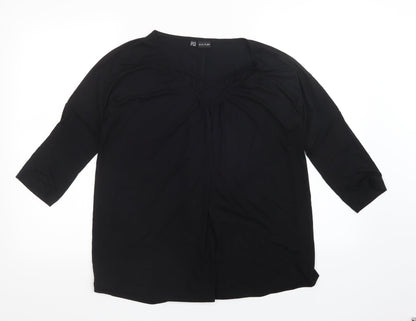 Womens UK Size M Bodyflirt Black Basic Blouse