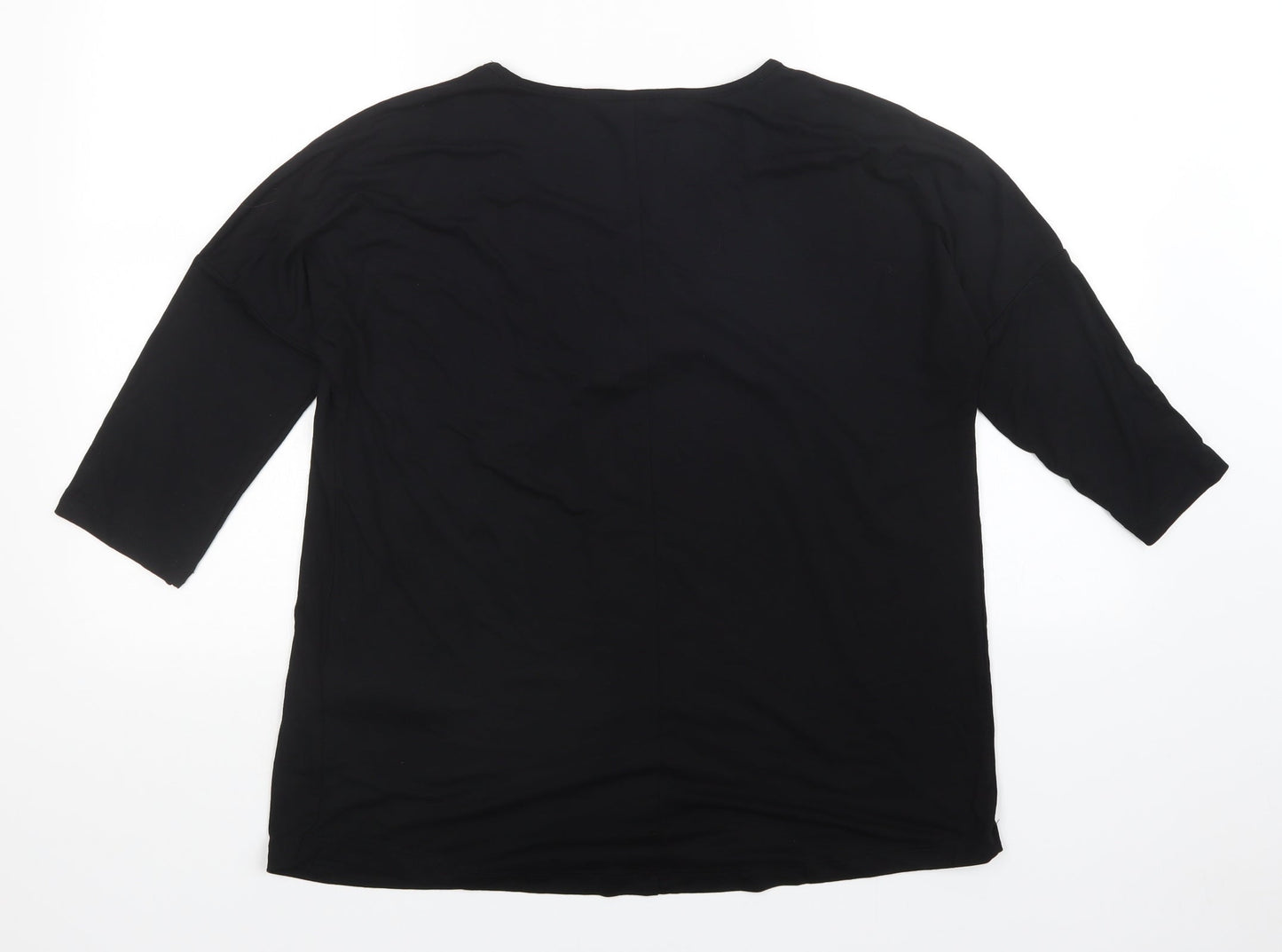 Womens UK Size M Bodyflirt Black Basic Blouse