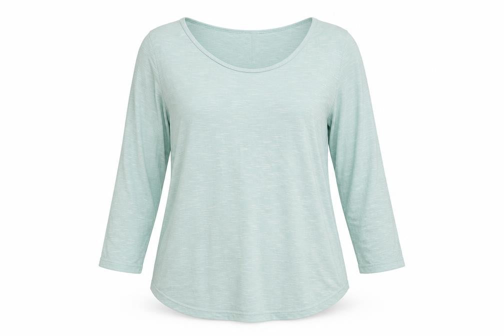 Womens UK Size 16 Evans Green Basic Blouse