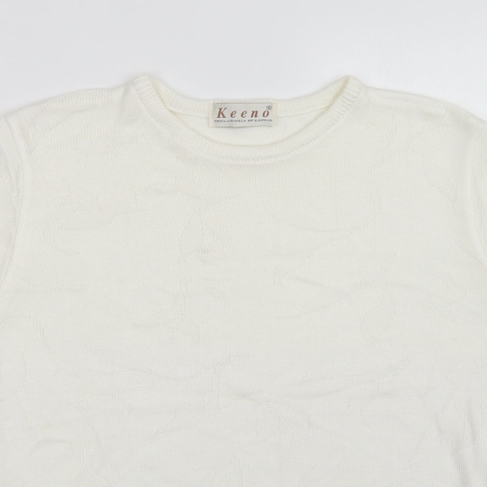 Womens UK Size  Keeno White Pullover Jumper