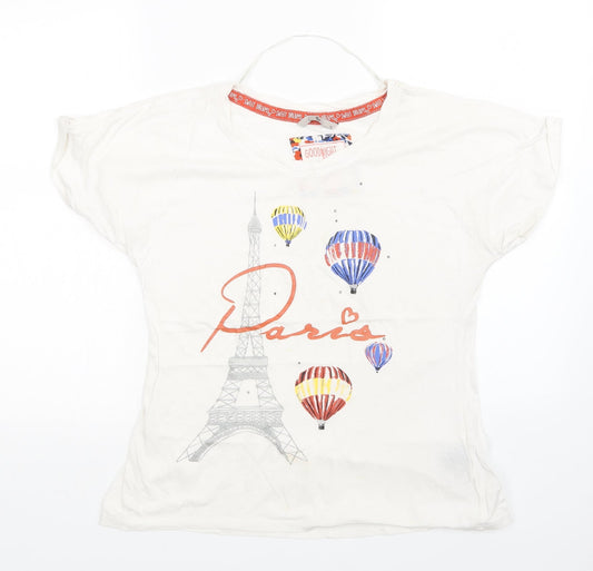 TU Womens White   Top Pyjama Top Size 12
