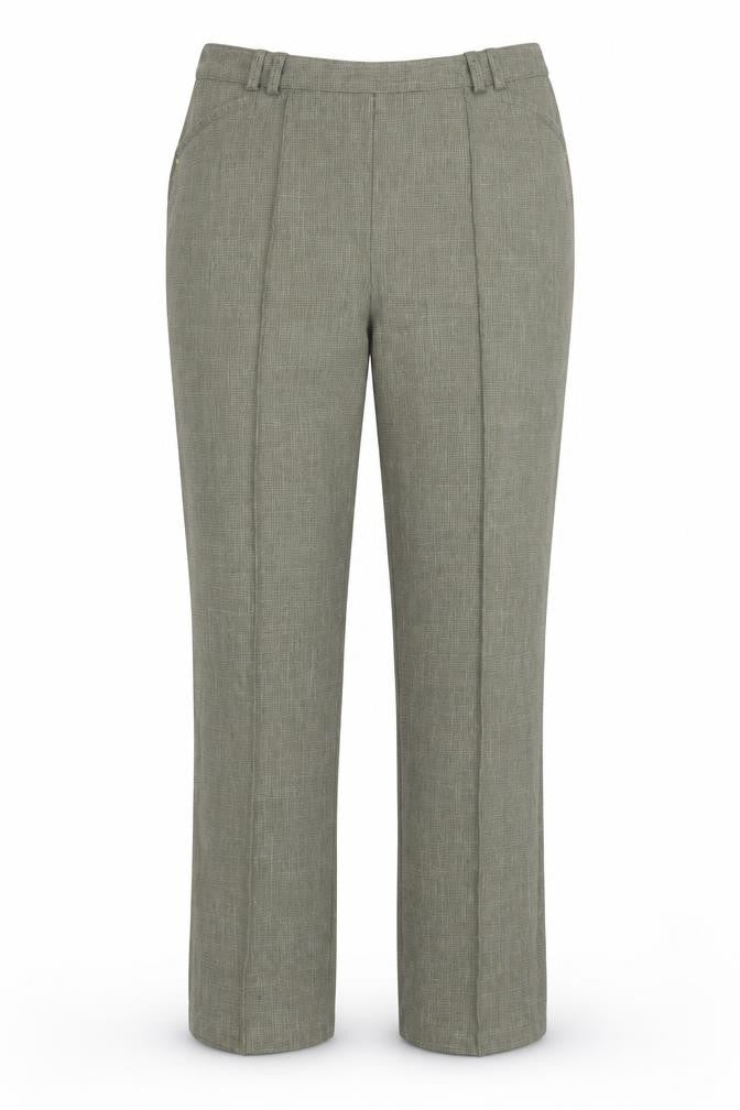 Womens UK Size 32 in M&S Regular Fit  Green Trousers