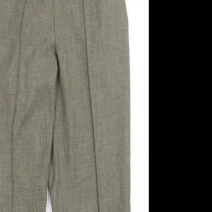 Womens UK Size 32 in M&S Regular Fit  Green Trousers