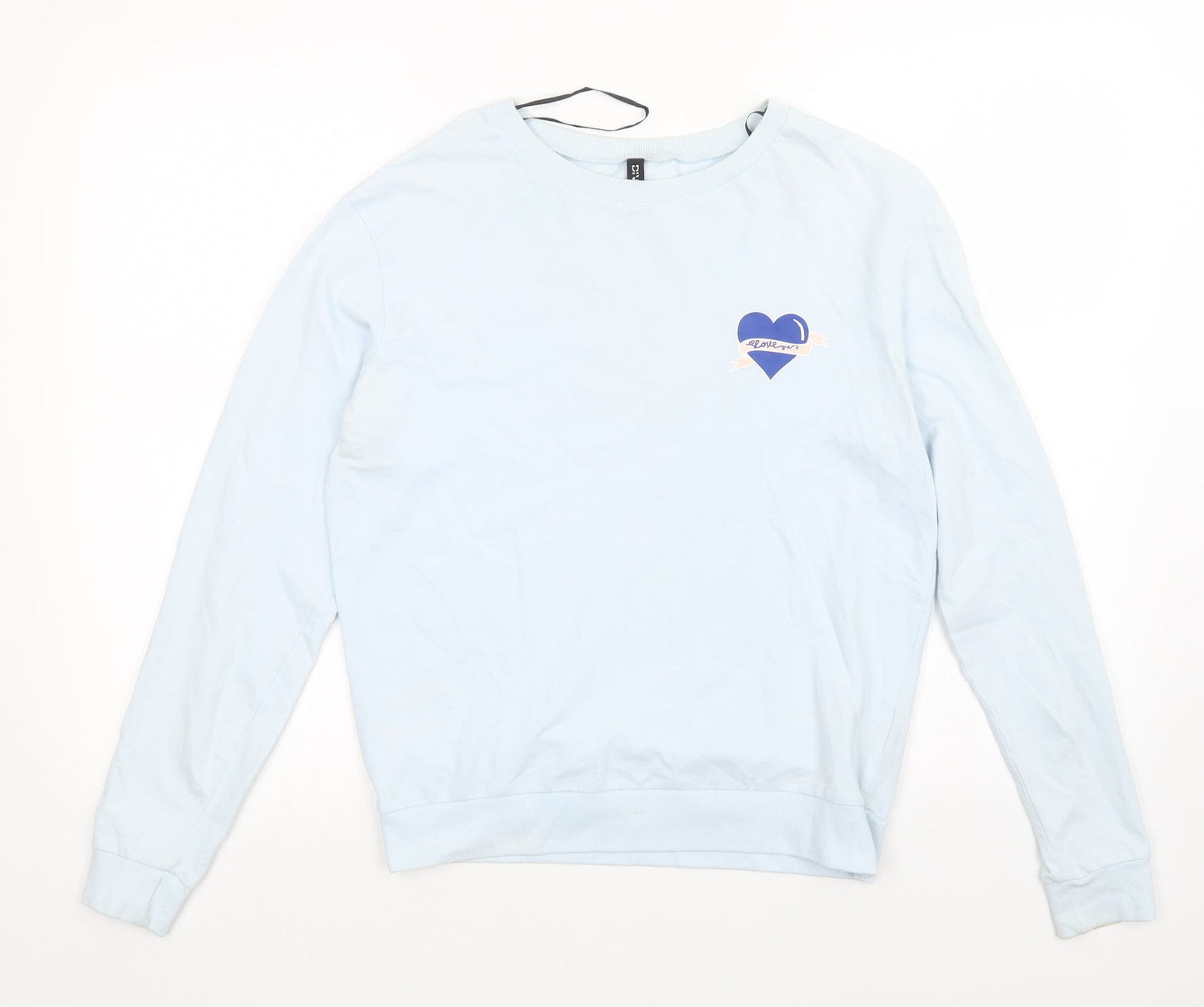 H&M Womens Blue   Pullover Sweatshirt Size S