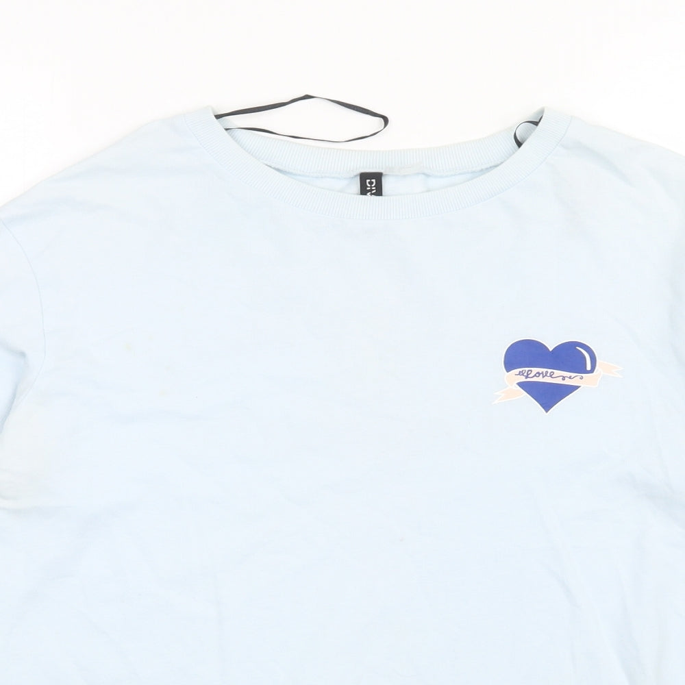 H&M Womens Blue   Pullover Sweatshirt Size S