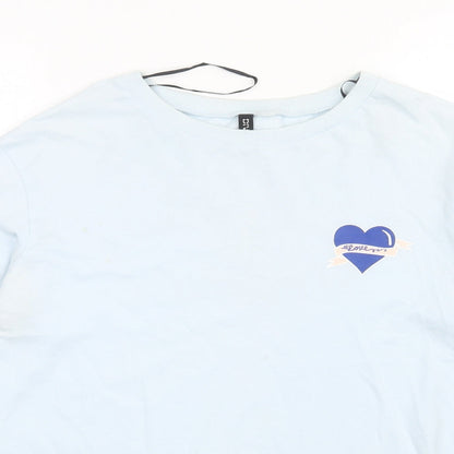 H&M Womens Blue   Pullover Sweatshirt Size S