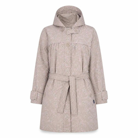 Womens UK Size 10 HOOCH Beige Overcoat