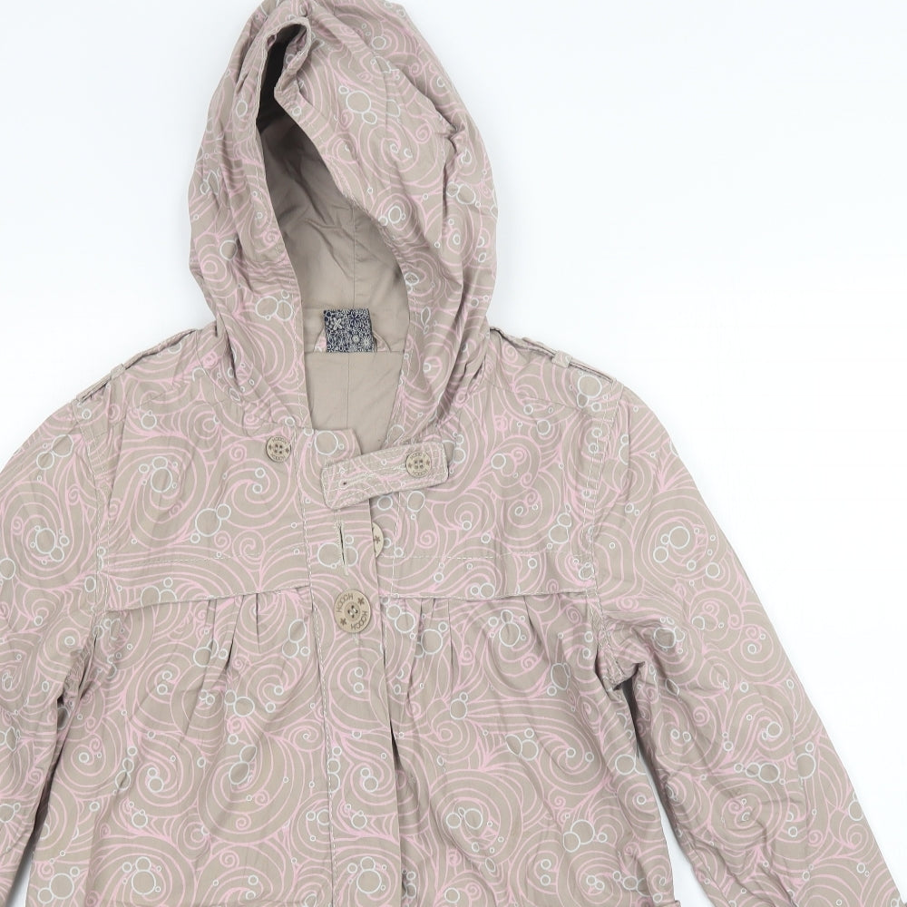 Womens UK Size 10 HOOCH Beige Overcoat