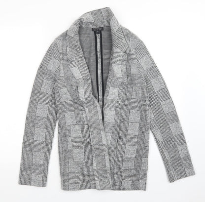 Topshop Womens Multicoloured Check  Cardigan Jumper Size 8