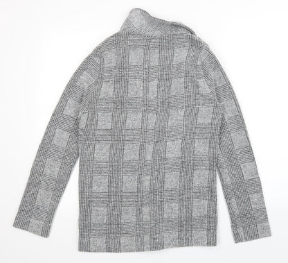 Topshop Womens Multicoloured Check  Cardigan Jumper Size 8