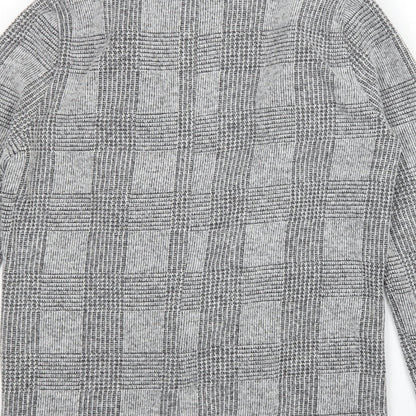 Topshop Womens Multicoloured Check  Cardigan Jumper Size 8