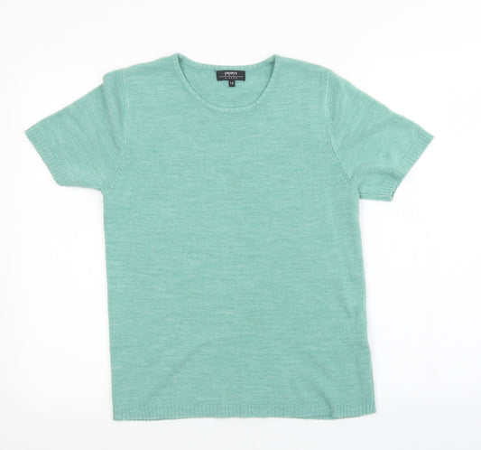 Womens UK Size 14 Papaya Green Pullover Jumper