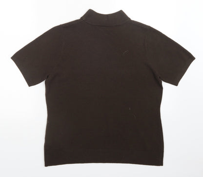 Womens UK Size 16 BHS Brown Pullover Jumper