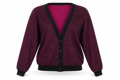 Steel Womens Purple   Cardigan Jumper Size M