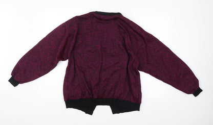 Steel Womens Purple   Cardigan Jumper Size M