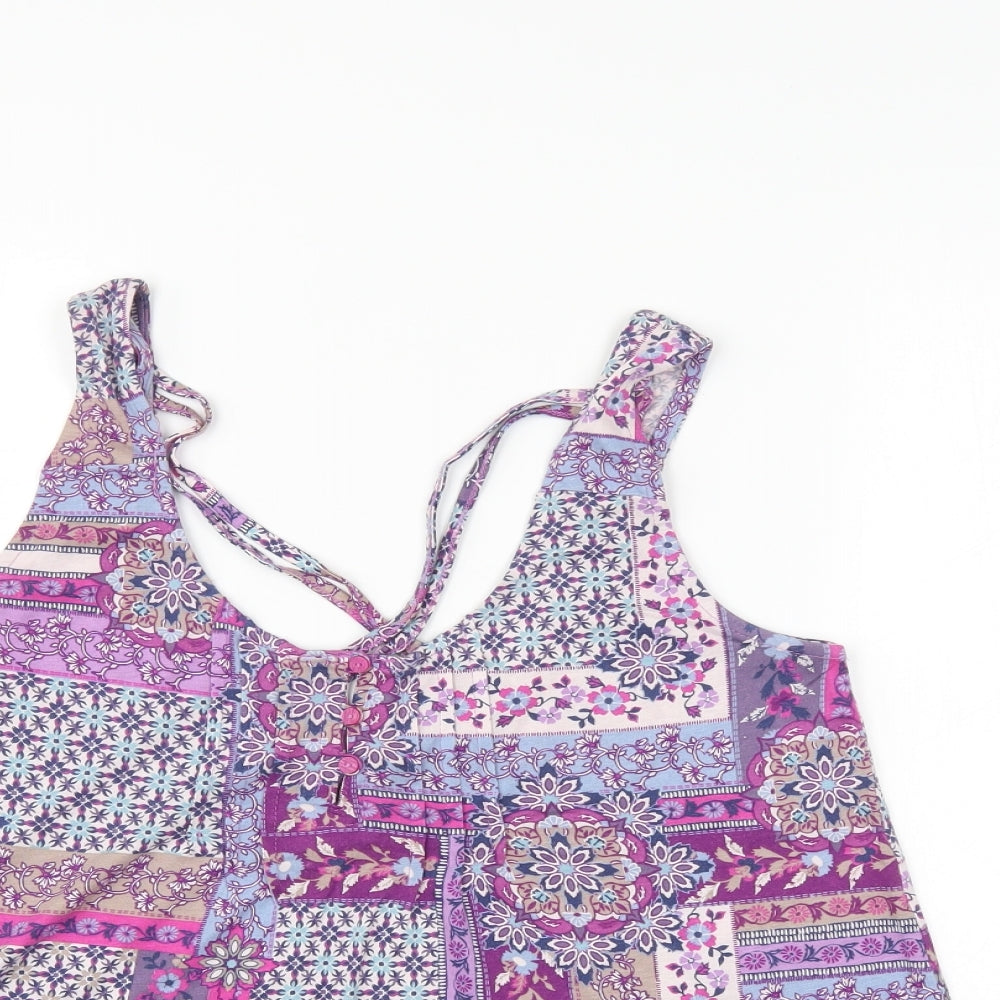 Womens UK Size 10 TU Multicoloured Basic Blouse