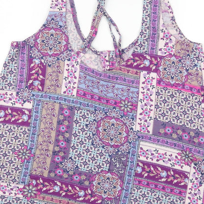 Womens UK Size 10 TU Multicoloured Basic Blouse