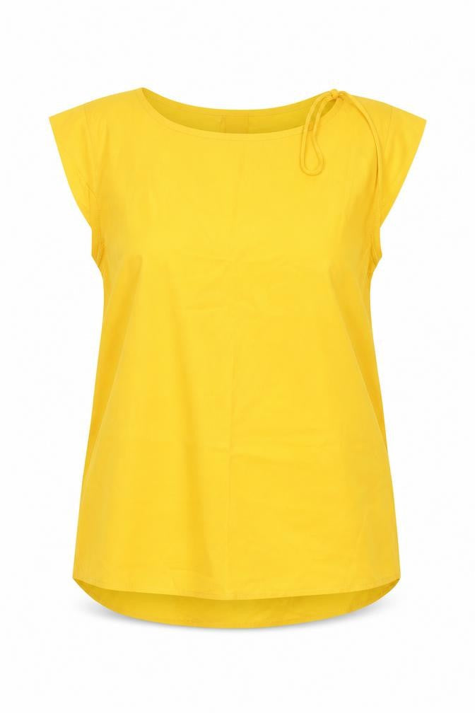 Womens UK Size 10 Peacocks Gold Basic Blouse