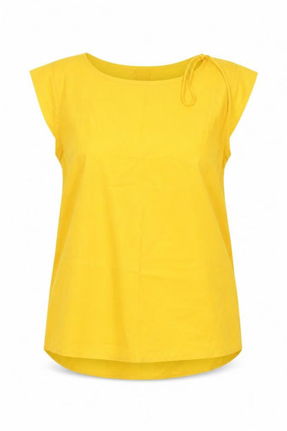 Womens UK Size 10 Peacocks Gold Basic Blouse