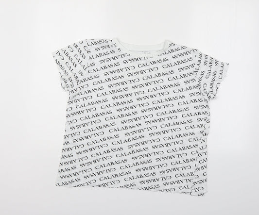 Primark Womens White   Basic T-Shirt Size 14