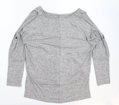 Womens UK Size 16 Preworn Grey Pullover Jumper