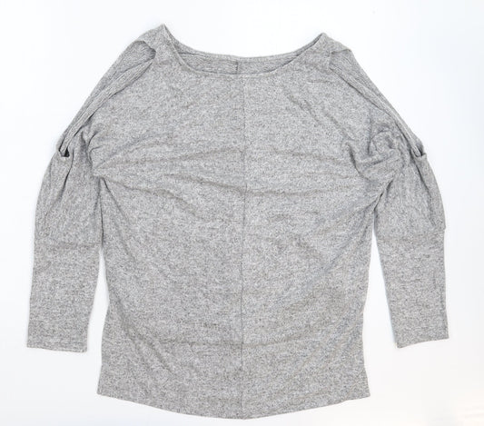 Womens UK Size 16 Preworn Grey Pullover Jumper