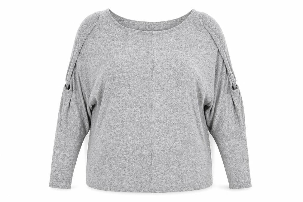 Womens UK Size 16 Preworn Grey Pullover Jumper