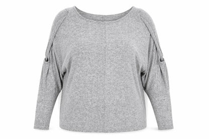 Womens UK Size 16 Preworn Grey Pullover Jumper