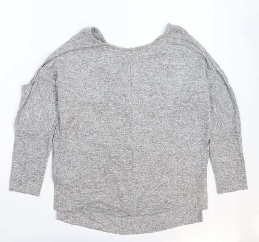 Womens UK Size 16 Preworn Grey Pullover Jumper