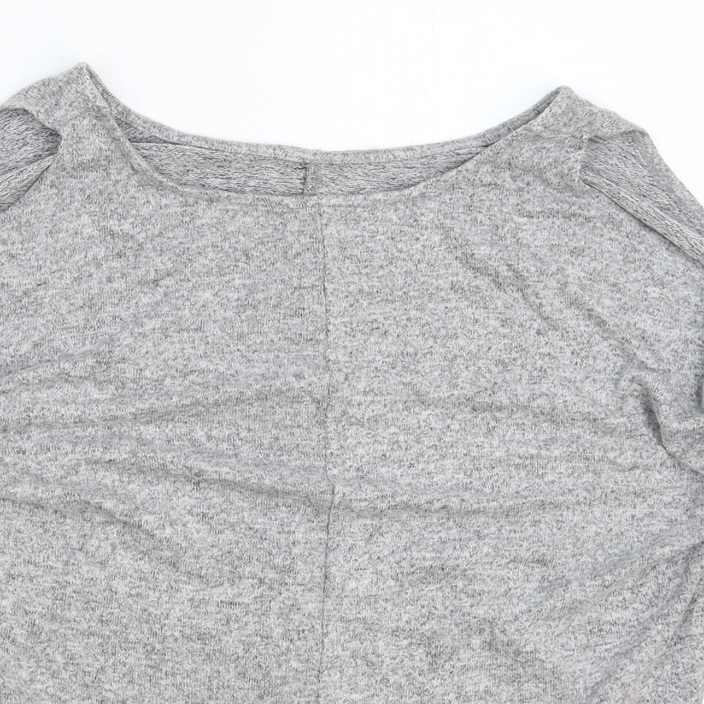 Womens UK Size 16 Preworn Grey Pullover Jumper