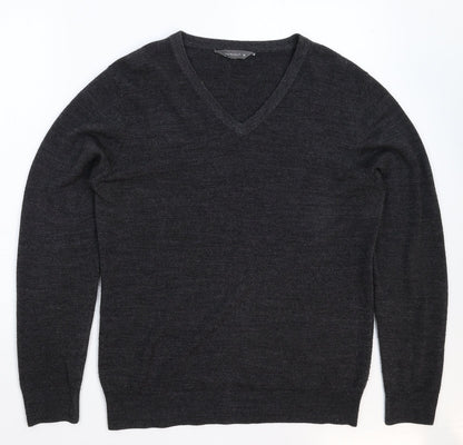 Cedar Wood State Mens Grey  Knit Pullover Jumper Size M