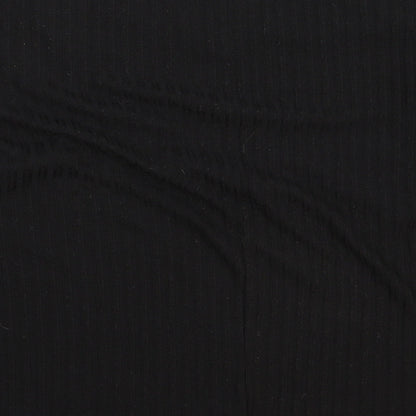 Womens UK Size M New Look Black Basic T-Shirt