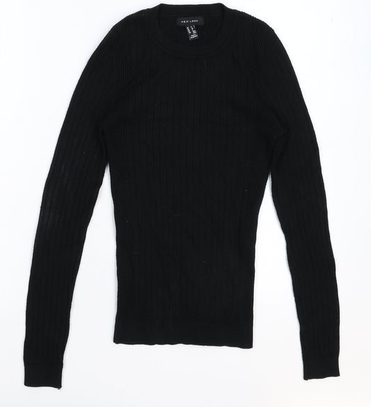 Womens UK Size 8 New Look Black Pullover Jumper