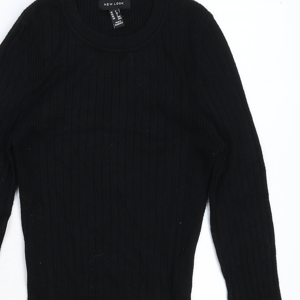 Womens UK Size 8 New Look Black Pullover Jumper