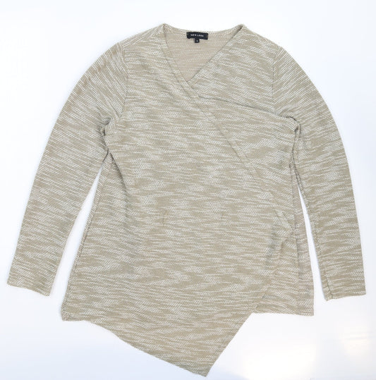 Womens UK Size L New Look Grey Cardigan Jumper