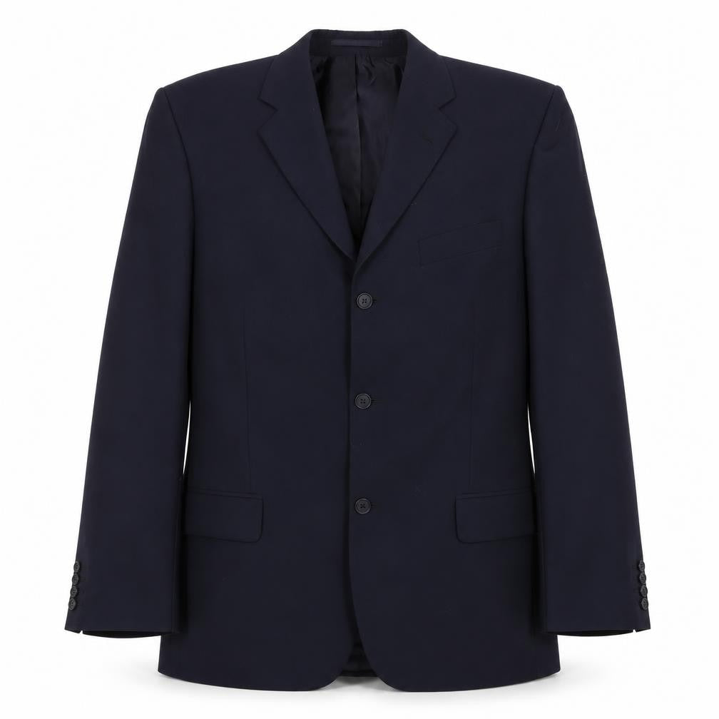 Mens UK Size 40 Pinstripe Regular Blue Suit Jacket