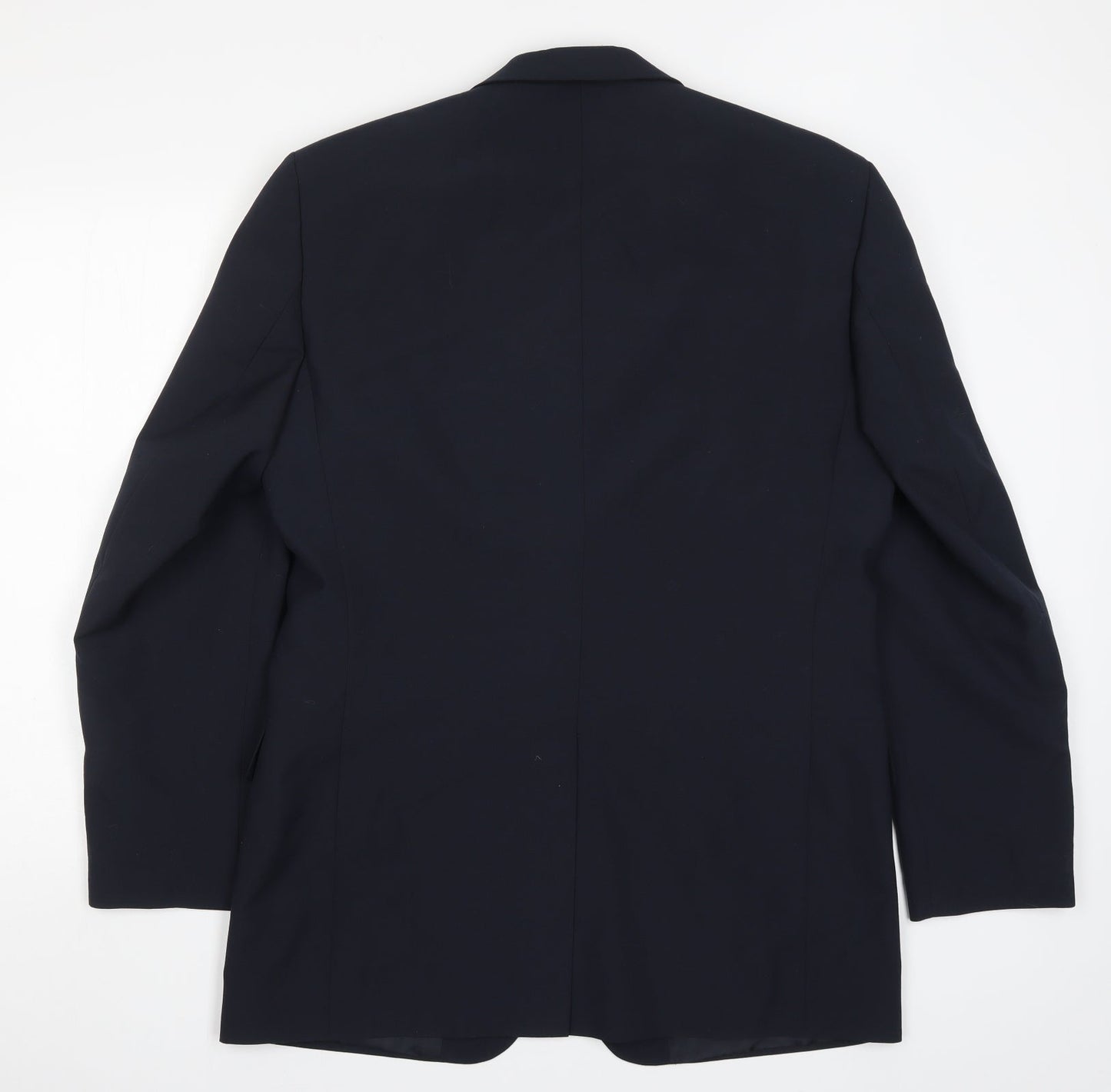 Mens UK Size 40 Pinstripe Regular Blue Suit Jacket