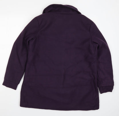Womens UK Size 14 Gabriella Vicenga Purple Pea Coat