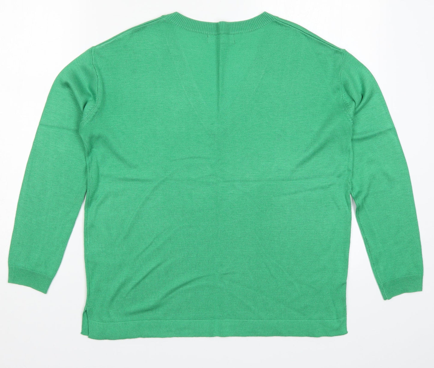 Womens UK Size S Marks and Spencer Green Pullover Jumper